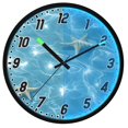 thumbnail image 1 of Dailycode Night Light Wall Clock Glow in The Dark 12 inch Battery Operated Silent Luminous Clocks, Starfish on Clear Water, 1 of 8