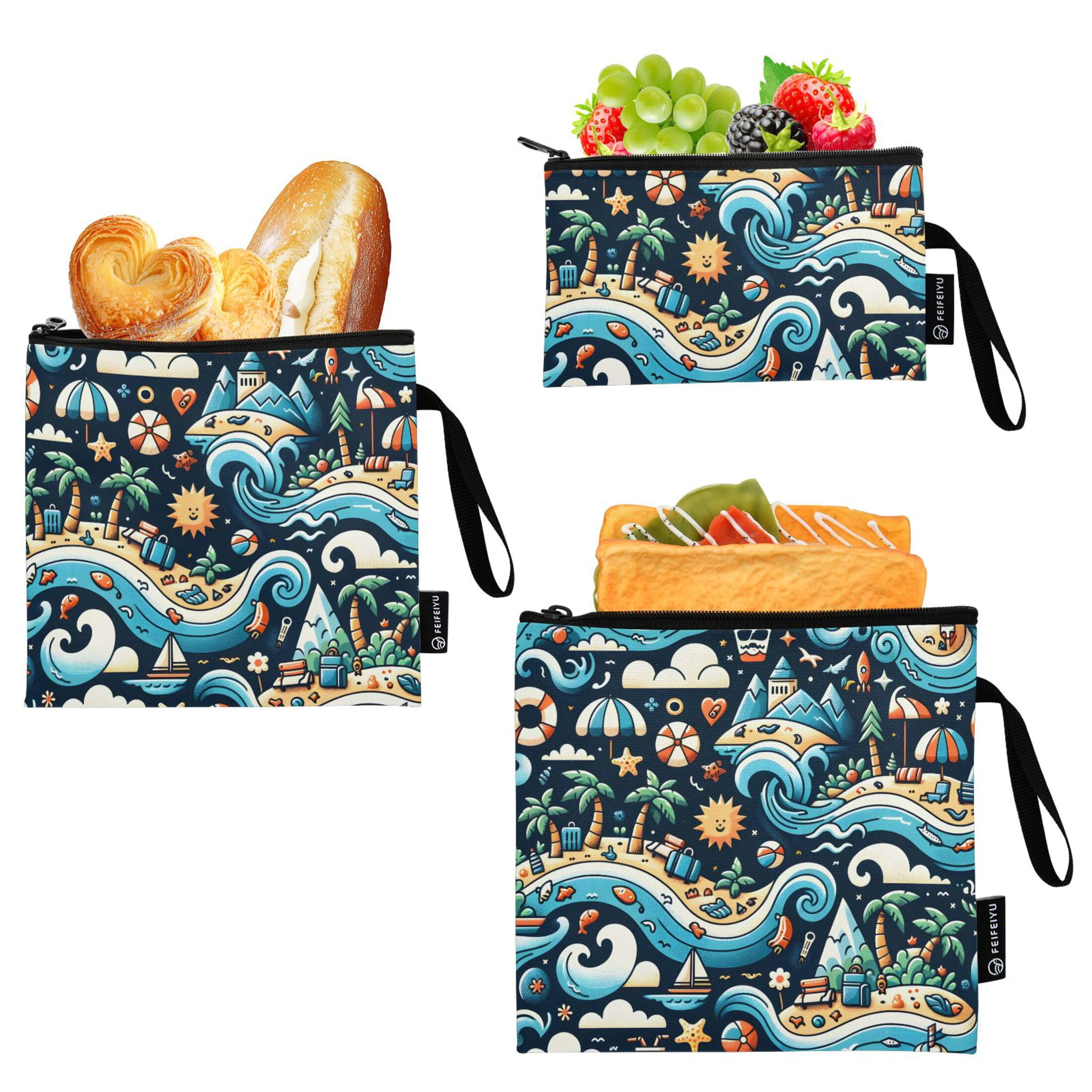 Dailycode Reusable Ziploc Bags Leakproof Sandwich Snack Freezer Bags ...