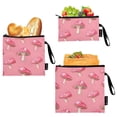 thumbnail image 1 of Dailycode Reusable Ziploc Bags Leakproof Sandwich Snack Freezer Bags Mushroom 3 pack, 1 of 7