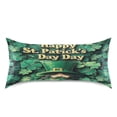 thumbnail image 1 of Dailycode Satin Pillow Case King Silk Pillow Cover for Hair and Skin Envelope Closure Happy St. Patrick's Day 20"x40", 1 of 9