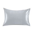 thumbnail image 1 of Dailycode Satin Pillow Case Standard Silk Pillow Cover for Hair and Skin Envelope Closure Light Grey 20"x26", 1 of 9