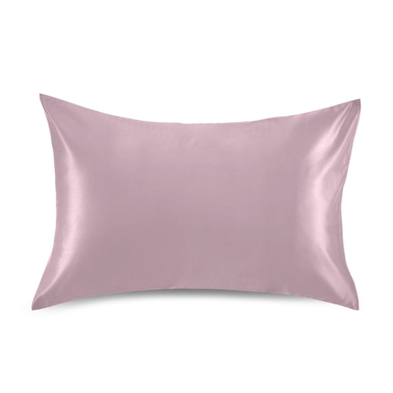 Dailycode Satin Pillow Case Standard Silk Pillow Cover for Hair and Skin Envelope Closure Pale Mauve 20"x26"