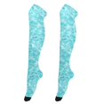 thumbnail image 1 of Dailycode Sheer Knee High Stockings for Women Beautiful Wave, 1 of 7