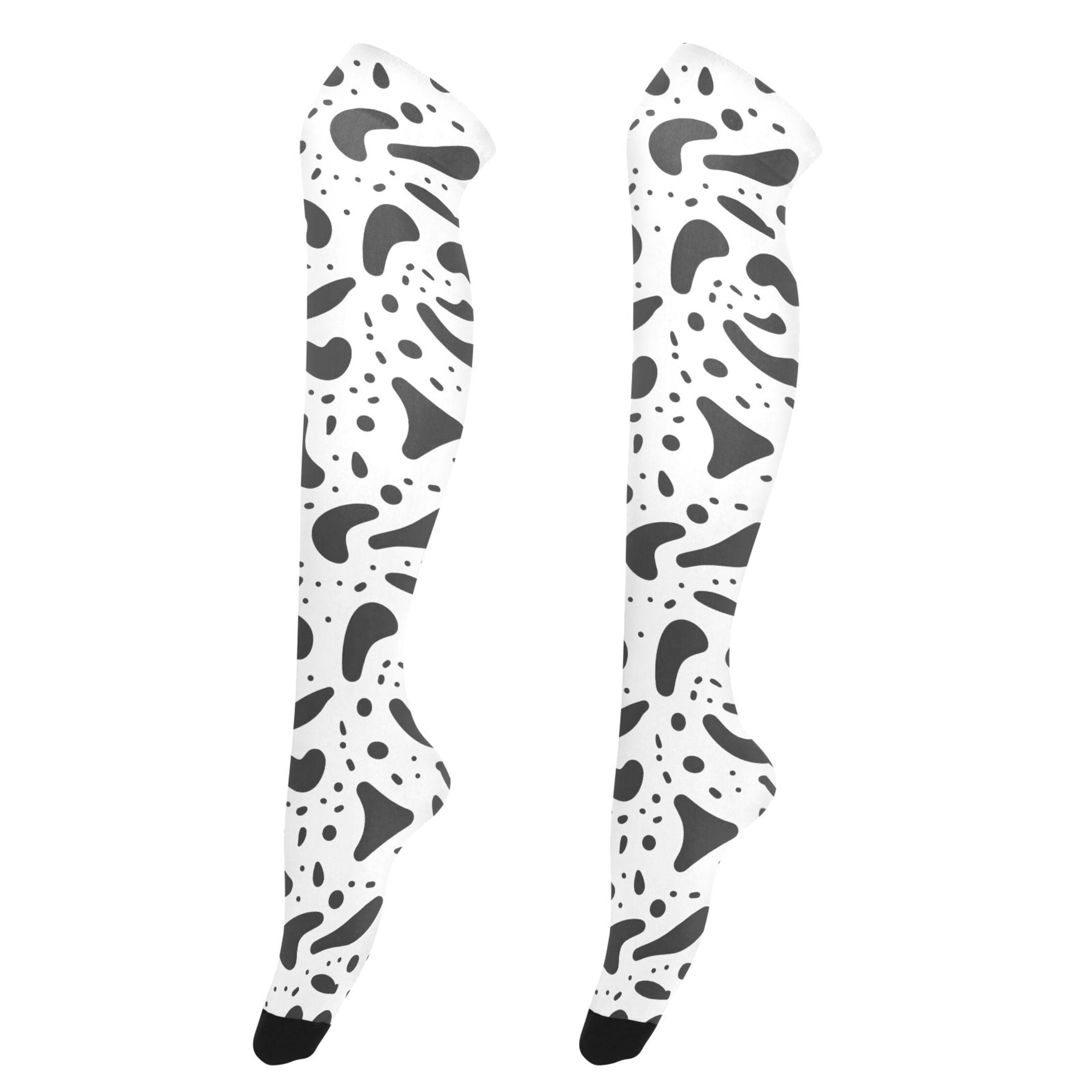 Dailycode Sheer Knee High Stockings for Women Cartoon Doodle - Walmart ...