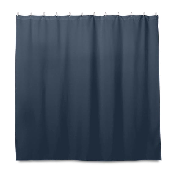Dailycode Shower Curtain Liners 72x72in Water Resistant Machine Washable Rustproof Grommets Fabric Bath Curtain, Dark Blue