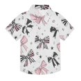 thumbnail image 1 of Dailycode Small Short Sleeve Button Down Shirts Bowknot Star Casual Shirt 3-10 Years, 1 of 9