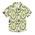 thumbnail image 1 of Dailycode Small Short Sleeve Button Down Shirts Cartoon Avocado Casual Shirt 3-10 Years, 1 of 9
