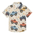 thumbnail image 1 of Dailycode Small Short Sleeve Button Down Shirts Truck and Star Casual Shirt 3-10 Years, 1 of 9