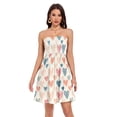 thumbnail image 1 of Dailycode Summer Dresses for Women Strapless Casual Beach Cover Ups Abstract Doodle Hearts Tube Top Sundress, 1 of 8
