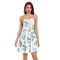 thumbnail image 1 of Dailycode Summer Dresses for Women Strapless Casual Beach Cover Ups Beautiful Forget-me-not Flowers Tube Top Sundress, 1 of 8