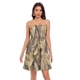 thumbnail image 1 of Dailycode Summer Dresses for Women Strapless Casual Beach Cover Ups Brown Snake Skin Tube Top Sundress, 1 of 8