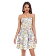 thumbnail image 1 of Dailycode Summer Dresses for Women Strapless Casual Beach Cover Ups Cartoon Sport Items Tube Top Sundress, 1 of 8