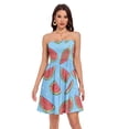 thumbnail image 1 of Dailycode Summer Dresses for Women Strapless Casual Beach Cover Ups Cartoon Watermelon Slice Tube Top Sundress, 1 of 6
