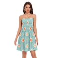 thumbnail image 1 of Dailycode Summer Dresses for Women Strapless Casual Beach Cover Ups Christmas Stars and Dots Tube Top Sundress, 1 of 8
