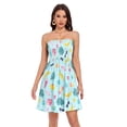 thumbnail image 1 of Dailycode Summer Dresses for Women Strapless Casual Beach Cover Ups Ice Cream Banana Leaf Sunglasses Tube Top Sundress, 1 of 8