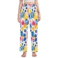 thumbnail image 1 of Dailycode Women's Pajama Pants Wide Leg Lounge Pj Bottoms With Pockets Abstract Paint Spots, 1 of 7