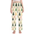 thumbnail image 1 of Dailycode Women's Pajama Pants Wide Leg Lounge Pj Bottoms With Pockets Beautiful Christmas Trees, 1 of 7