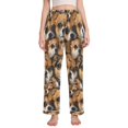 thumbnail image 1 of Dailycode Women's Pajama Pants Wide Leg Lounge Pj Bottoms With Pockets Chihuahua Dog Face, 1 of 7