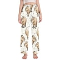 thumbnail image 1 of Dailycode Women's Pajama Pants Wide Leg Lounge Pj Bottoms With Pockets Cute Capybara and Dots, 1 of 7
