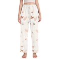 thumbnail image 1 of Dailycode Women's Pajama Pants Wide Leg Lounge Pj Bottoms With Pockets Cute Duck with Tie, 1 of 7