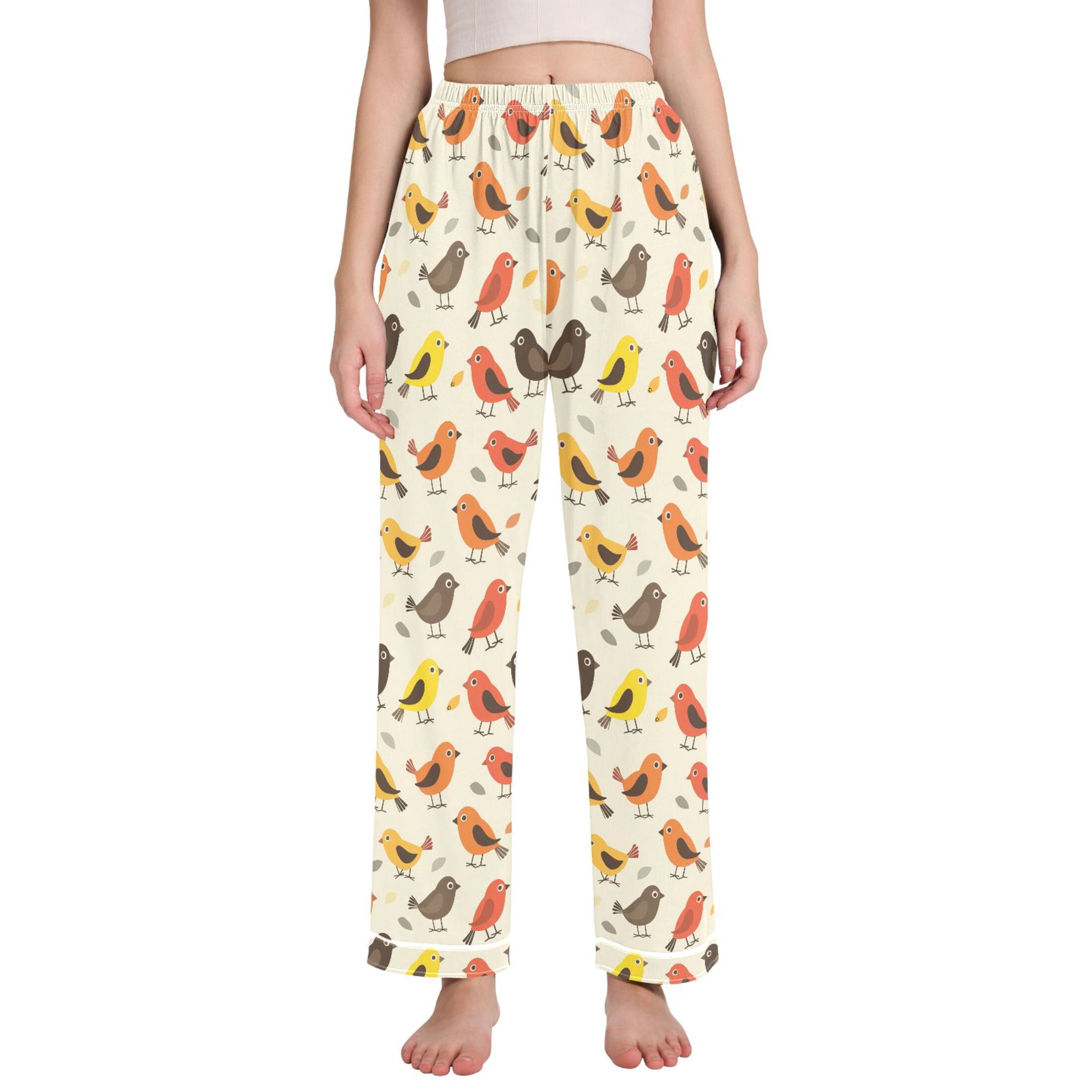 Dailycode Women's Pajama Pants Wide Leg Lounge Pj Bottoms With
