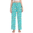 thumbnail image 1 of Dailycode Women's Pajama Pants Wide Leg Lounge Pj Bottoms With Pockets Dog Bones, 1 of 7