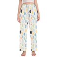thumbnail image 1 of Dailycode Women's Pajama Pants Wide Leg Lounge Pj Bottoms With Pockets Easter Eggs with Dots, 1 of 7
