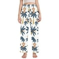 thumbnail image 1 of Dailycode Women's Pajama Pants Wide Leg Lounge Pj Bottoms With Pockets Monkey on Tree, 1 of 7