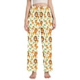 thumbnail image 1 of Dailycode Women's Pajama Pants Wide Leg Lounge Pj Bottoms With Pockets Tiger and Lion, 1 of 7