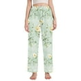 thumbnail image 1 of Dailycode Women's Pajama Pants Wide Leg Lounge Pj Bottoms With Pockets Watercolor Chick and Branch, 1 of 7
