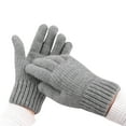 thumbnail image 1 of Dailypoc Gloves&nbsp;Winter&nbsp;Men Thermal Grip Winter Gloves - Windproof Thermal Lining, Non-Slip Palm, Long Cuff, Outdoor Use,Grey 1,One Size, 1 of 4