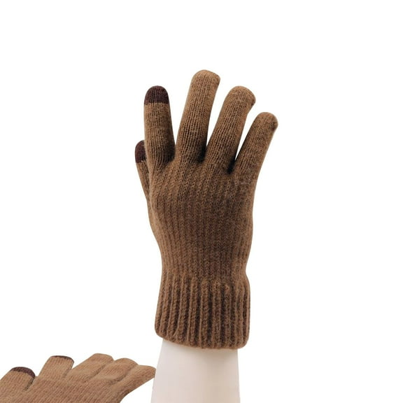 Dailypoc Gloves Winter Men Thermal Grip Winter Gloves - Windproof Thermal Lining, Non-Slip Palm, Long Cuff, Outdoor Use,Yellow,One Size
