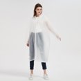 thumbnail image 1 of Dailypoc Raincoat For Women Adult Solid Color Raincoat - Waterproof for Outdoor Hiking, Rainy Days, Travel and Drifting, Practical All-Weather Wear,White,One Size, 1 of 7