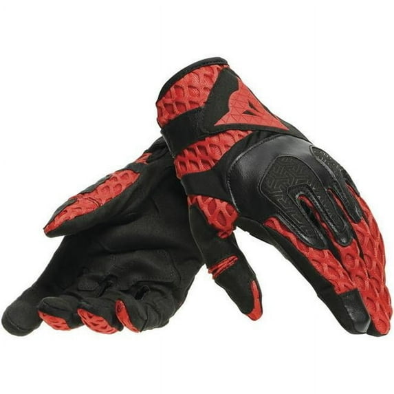 Dainese Air-Maze Black Red Gloves size Medium