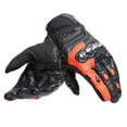 thumbnail image 1 of Dainese Carbon 4 Short Leather Gloves Black/Fluorescent Red - Large, 1 of 3