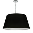 thumbnail image 1 of Dainolite 1 Light Brynn Large Pendant, Black Shade, Polished Chrome, 1 of 2