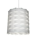 thumbnail image 1 of Dainolite 1 Light Cross Hatch Pendant w/White Shade, 1 of 4