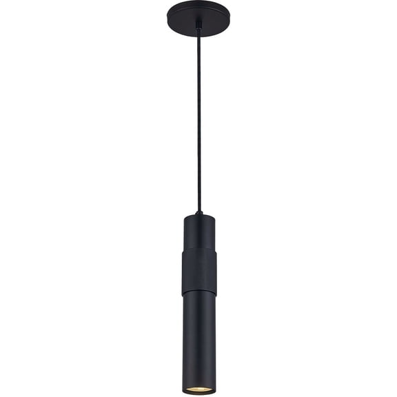 Dainolite 1 Light Halogen Pendant Matte Black
