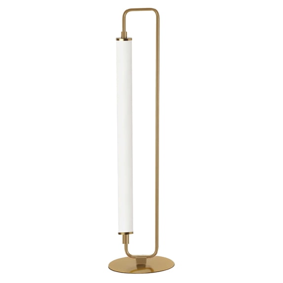 FYA-2620LEDT-AGB-Dainolite-Freya - 20W 1 LED Table Lamp-26.5 Inches Tall and 7 Inches Wide-Aged Brass Finish