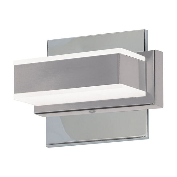 Dainolite 1 Light LED Wall Vanity, Polished Chrome Finish