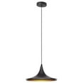 thumbnail image 1 of Dainolite 1 Light Pendant,Aluminum - Matte Black, 1 of 4