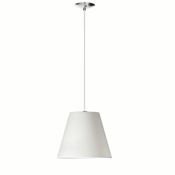 Dainolite 1 Light Pendant - White