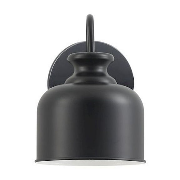 Dainolite 1 Light Wall Sconce in Matte Black