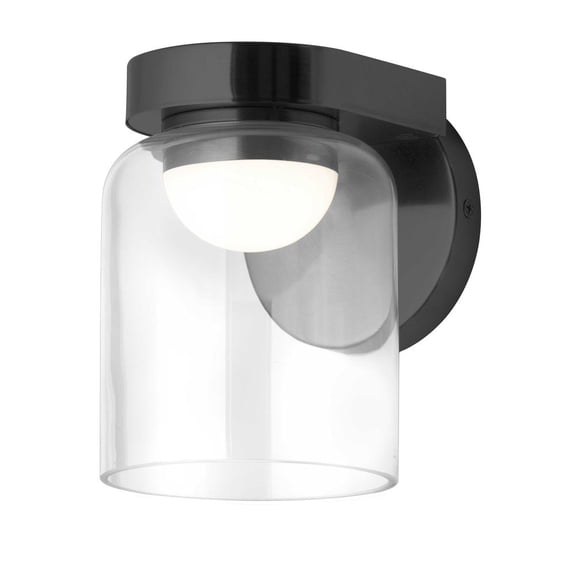 Dainolite 10W Wall Sconce, MB, CLR Glass