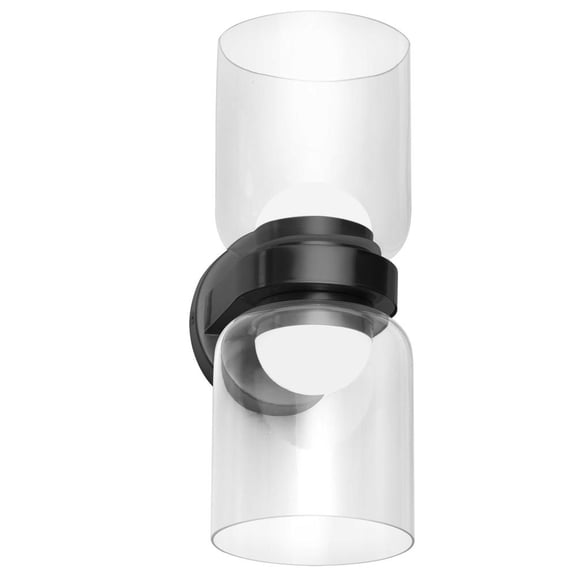 Dainolite 20W Wall Sconce, MB, CLR Glass