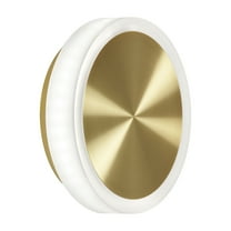 Dainolite TOP-612LEDW-AGB 12W Aged Brass Wall Sconce with Frosted Acrylic Diffuser