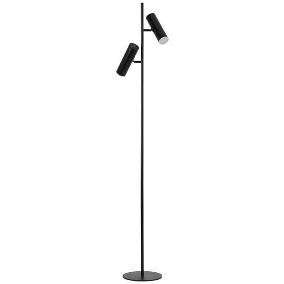 CST-6112LEDF-MB-Dainolite-Constance - 12W 2 LED Floor Lamp In Modern Style-62.25 Inches Tall and 9 Inches Wide-Matte Black Finish
