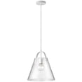 thumbnail image 1 of 871P-WH Dainolite 14 Inch One Light Pendant-Matte White Finish, 1 of 4