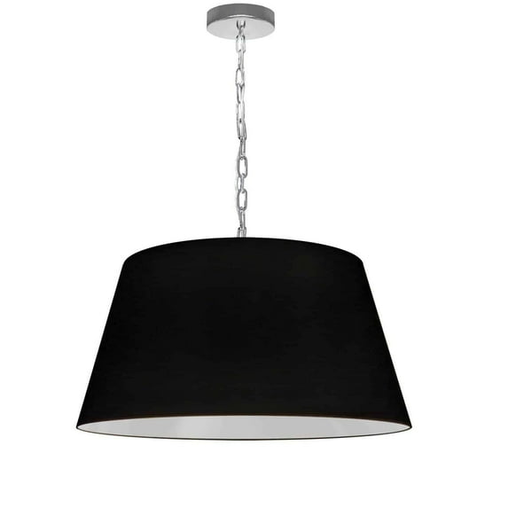 Dainolite Metal Transitional 1 Light Brynn Black Pendant