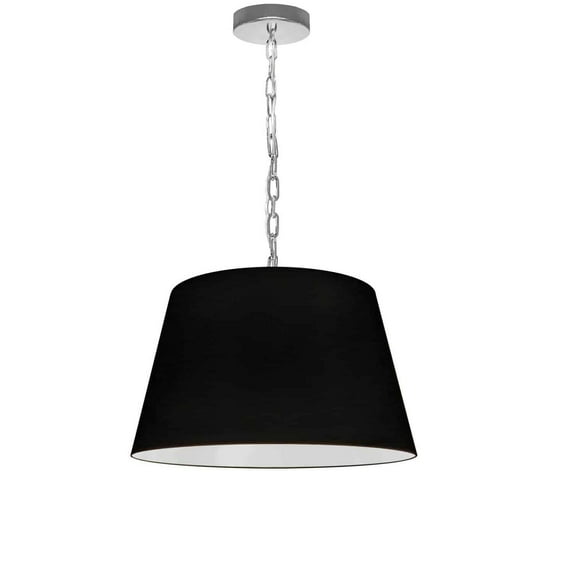 Dainolite 1LT Brynn Small Pendant, Black Shade, PC